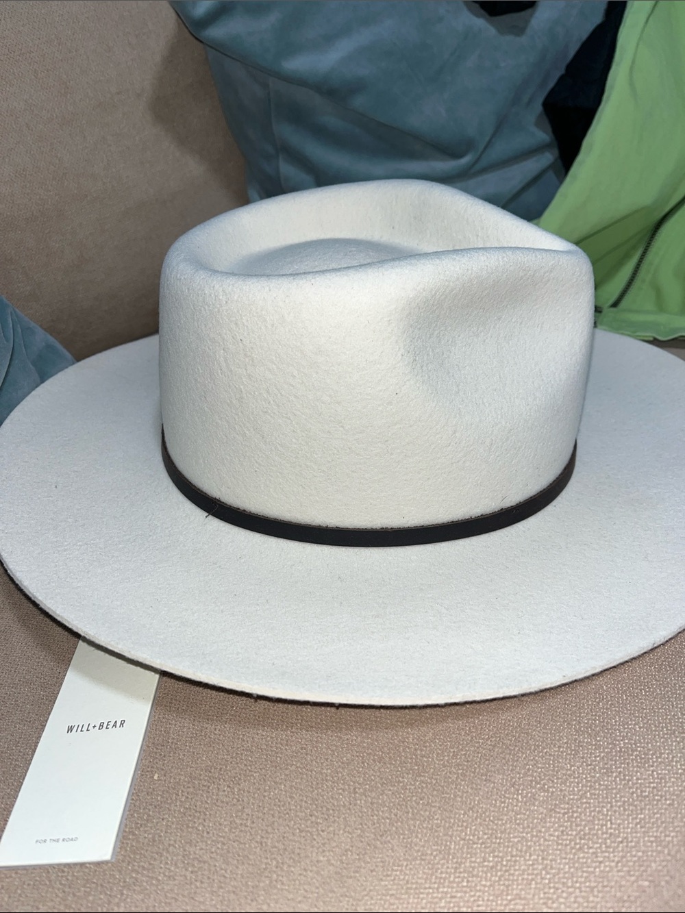 Cooper Bone | White Upturned Fedora